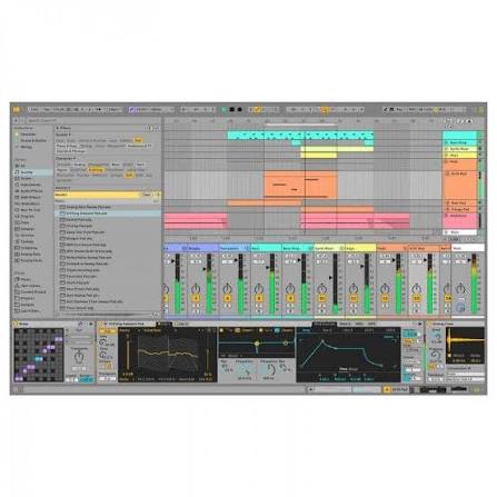 Interfaz de Ableton Live 12 en producción musical
