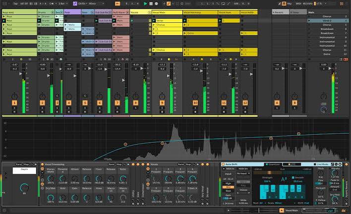 Proyecto musical en Ableton Live 12